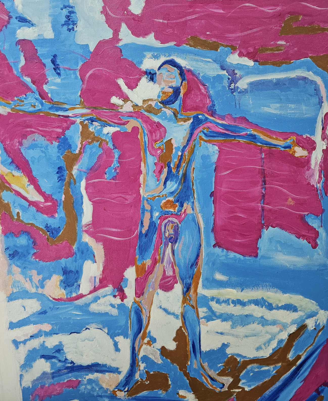 Adriel Santos artwork, standing male figure, image 2 by CASCA Archive artist, approved editorial image