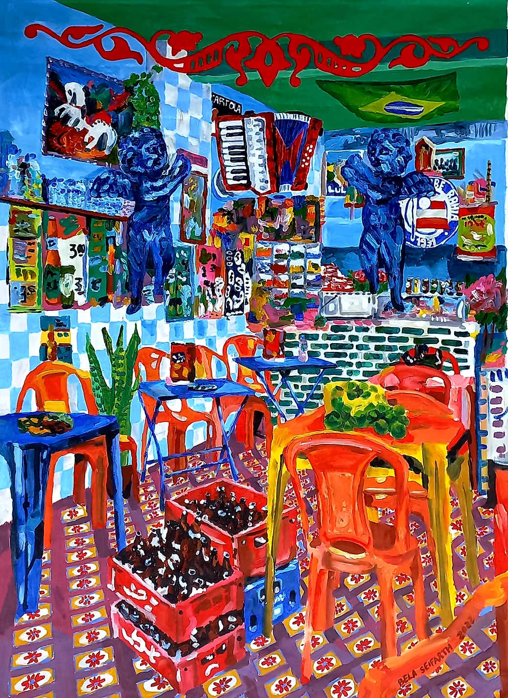 Isabela Seifarth artwork, Bar amigos do Nordeste, image 1 by CASCA Archive artist, approved editorial image