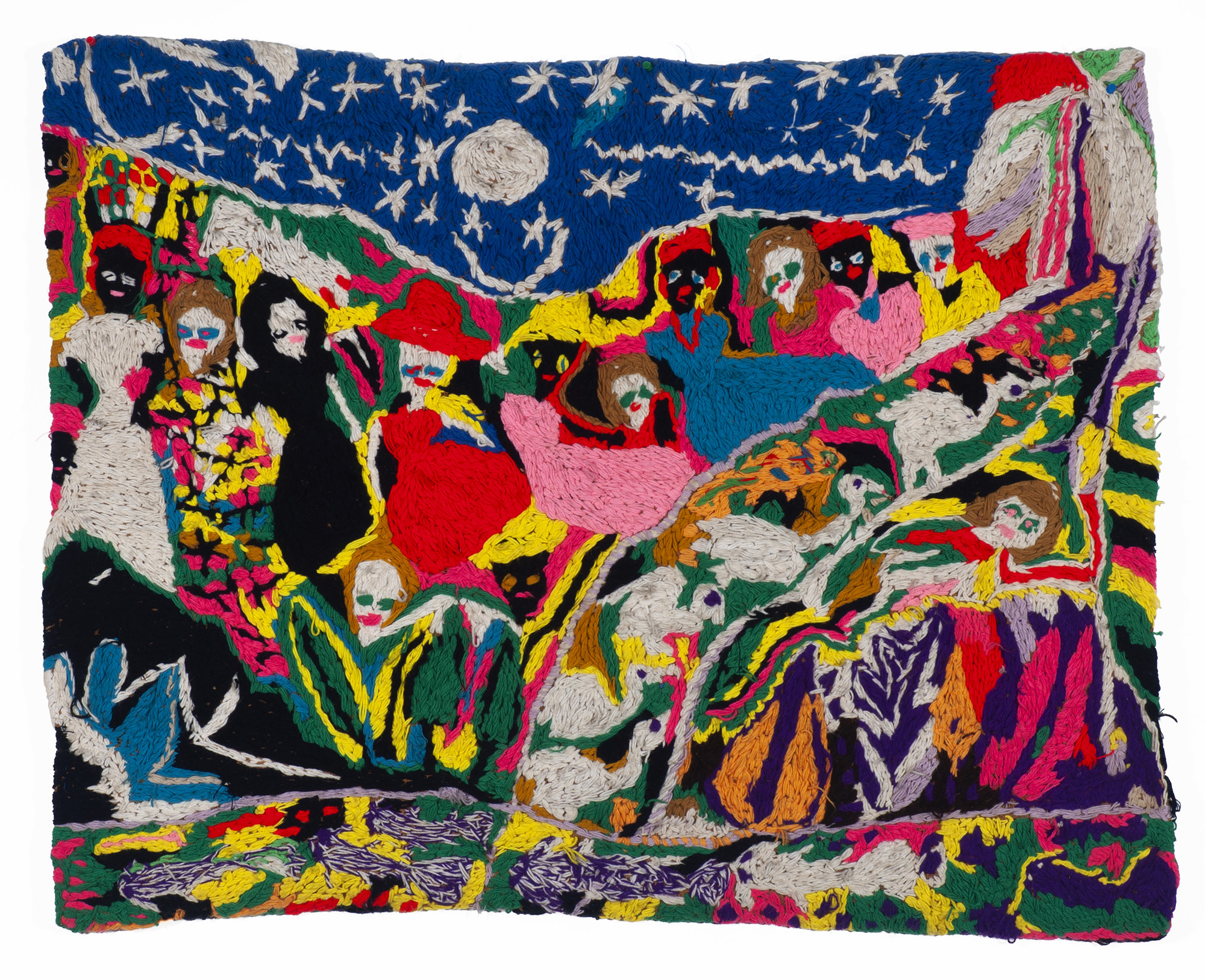 Madalena Santos Reinbolt untitled tapestry photographed as an isolated textile work on a white studio background.