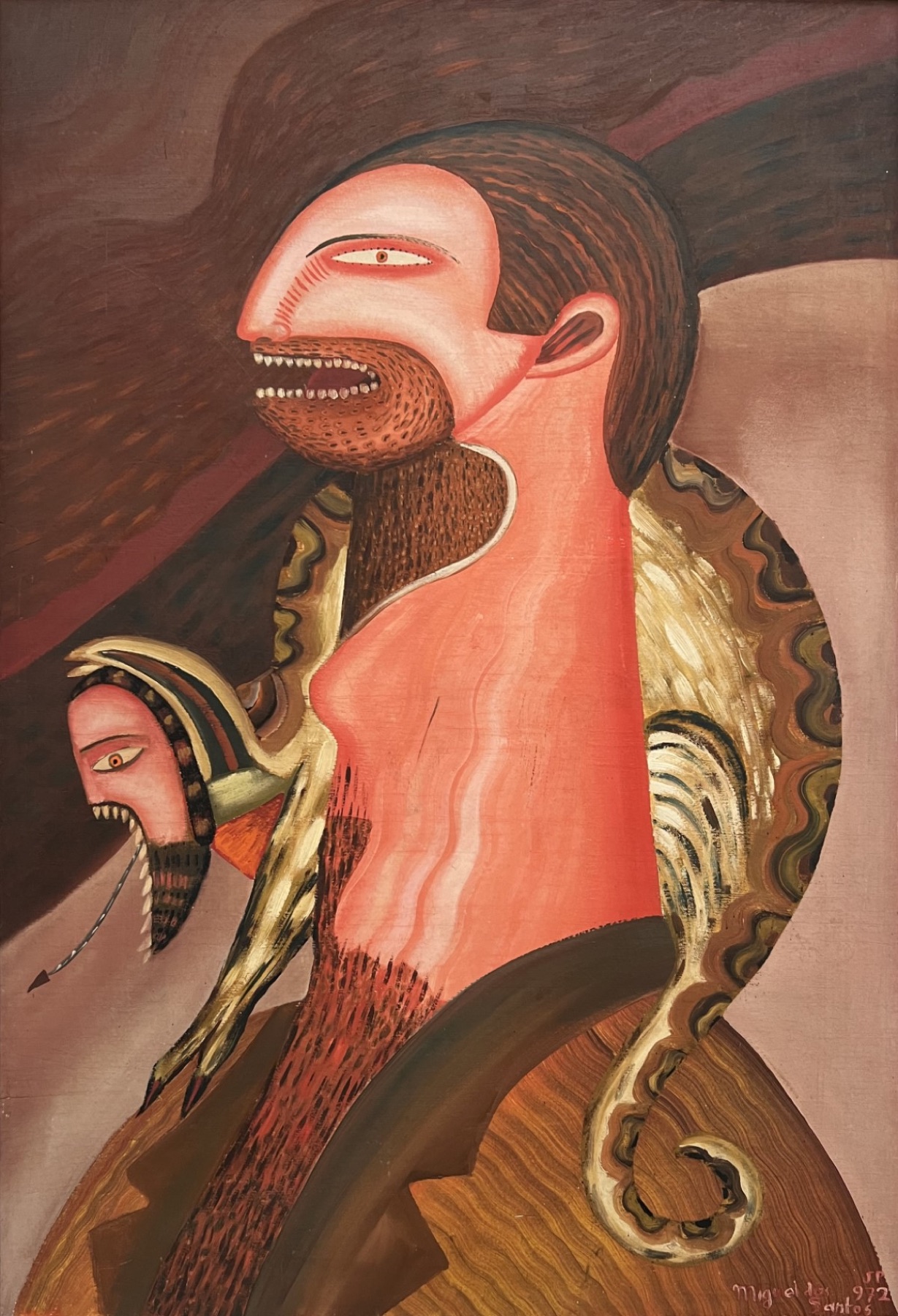 Miguel dos Santos, untitled painting, 1977 by CASCA Archive artist, approved editorial image